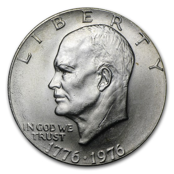 1976 Clad Eisenhower Dollar BU (Type-2) 1976 Clad Eisenhower Dollar BU (Type-2)